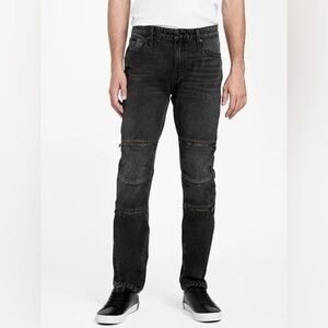 New Guess Men's Charcoal Skinny Jeans